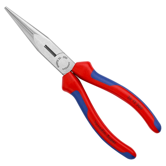 KNIPEX Fél-kerek csőrű fogó vágóéllel 200mm (26 12 200)