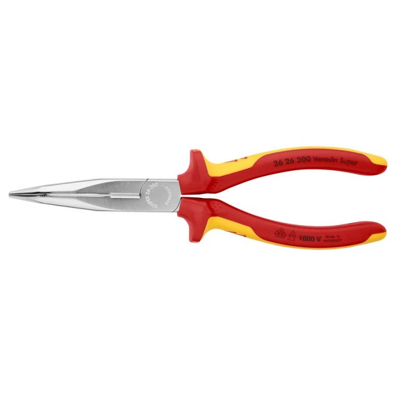 KNIPEX SZIGETELT Telefon (rádió) fogó hajlított 200mm (26 26 200)