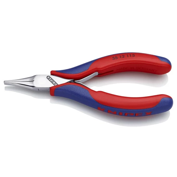 KNIPEX Elektronikai markolófogó, lapos, széles csőrrel 115mm (35 12 115)