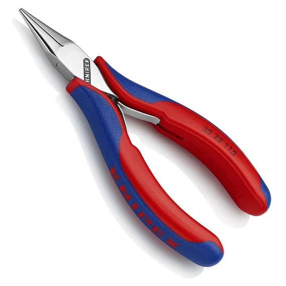KNIPEX Elektronikai markolófogó, lapos, kerek csőrrel 115mm (35 22 115)