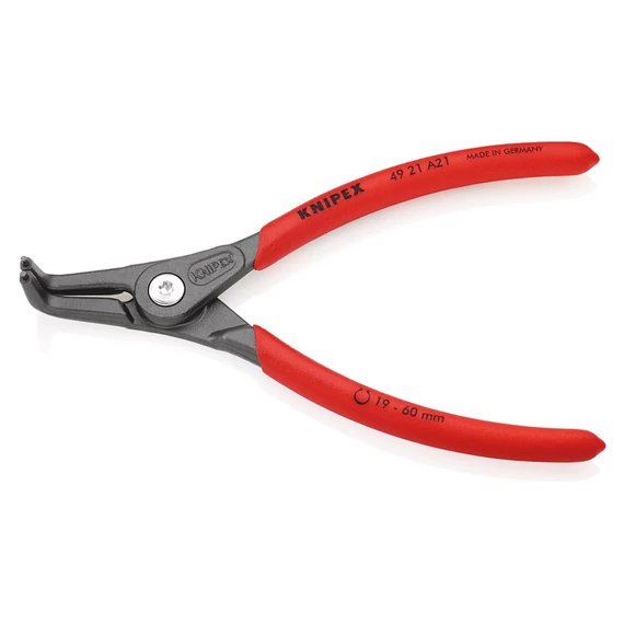 KNIPEX Seeger (zéger) fogó hajlított külső 165mm (49 21 A21)