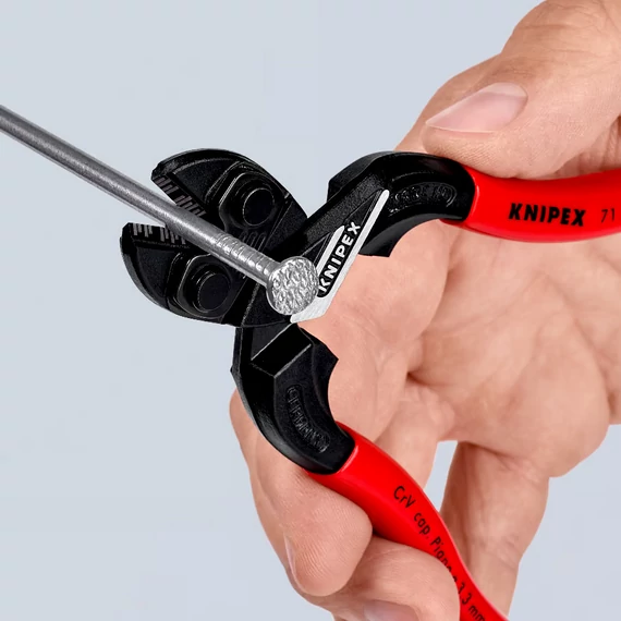 KNIPEX CoBolt S Kompakt csapszegvágó, horonnyal 160mm (71 31 160)
