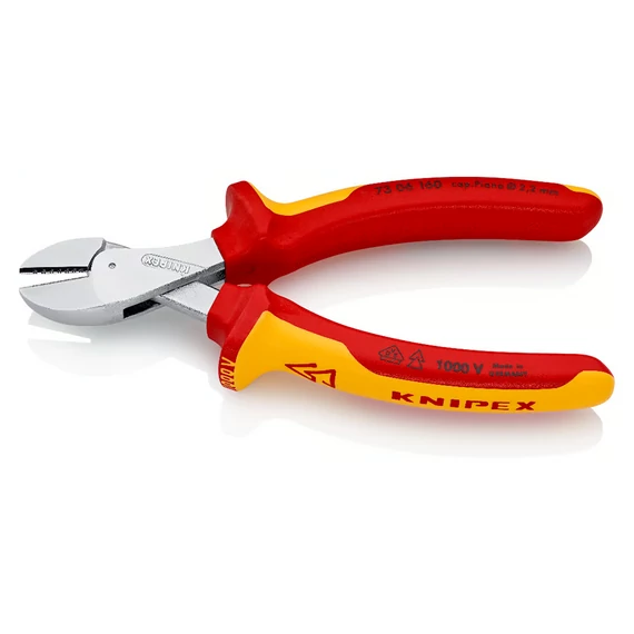 KNIPEX X-CUT SZIGETELT Erő és oldalcsípő fogó 160mm (73 06 160)
