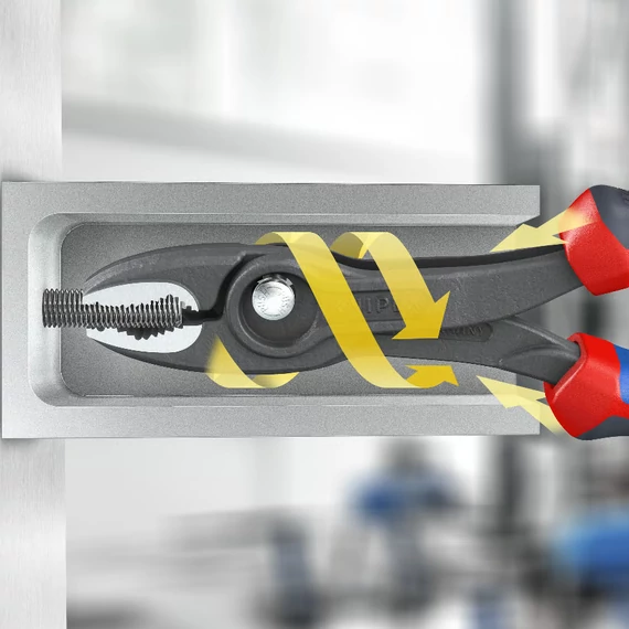 KNIPEX TwinGrip Csúszócsuklós fogó kétkomponensű nyéllel 150mm (82 02 150)