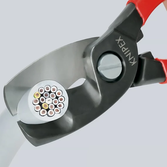KNIPEX Kábelolló kettős vágóéllel 200mm (95 11 200)