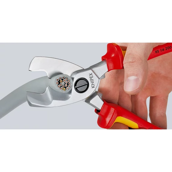 KNIPEX SZIGETELT Kábelvágó fogó 200mm (95 16 200)