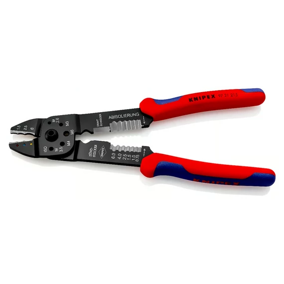 KNIPEX Krimpelő fogó (blankoló) barnított 215mm (97 21 215)