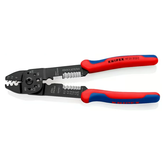 KNIPEX Krimpelő fogó (blankoló) barnított 215mm (97 21 215C)