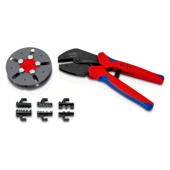 KNIPEX MultiCrimp Krimpelő fogó cseretárral, 0,25-6mm2, AWG24-10, 250mm (97 33 03)