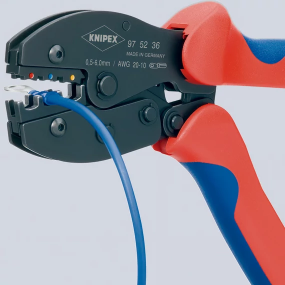 KNIPEX PreciForce Krimpelő fogó, barnított 220mm (97 52 36 SB)