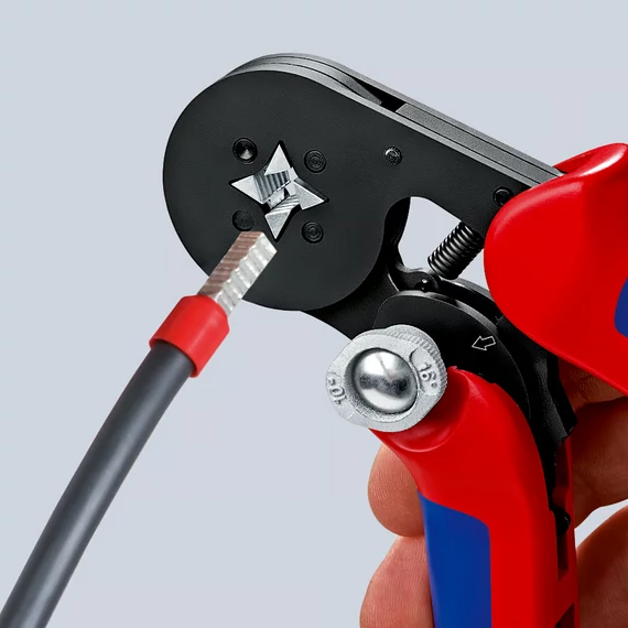 KNIPEX Érvéghüvelyfogó önbeállító barnított 180mm (97 53 04 SB)