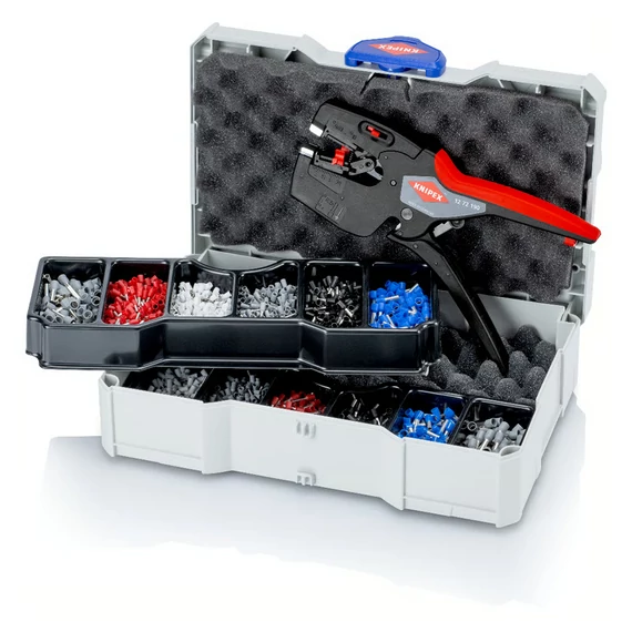 KNIPEX NexStrip Krimpelő készlet érvéghüvellyel, AWG32-8, 0,03-10mm2, 190mm (97 90 27)