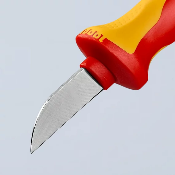 KNIPEX Szigetelt kábelcsupaszító (blankoló) kés 190mm (98 52 SB)