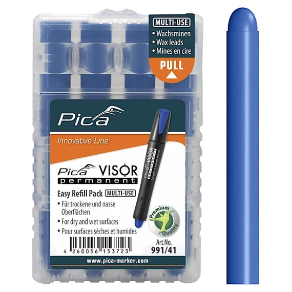 PICA VISOR Jelölőfilc 10mm (Kék) (4db/csomag) (991/41)