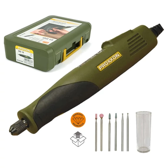 PROXXON GG 18 Gravírozó próbaüveggel 155mm, 230V