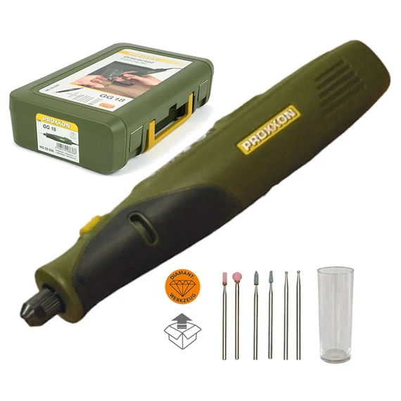 PROXXON GG/A Akkus gravírozó próbaüveggel, 140mm, USB-C, 3,6V