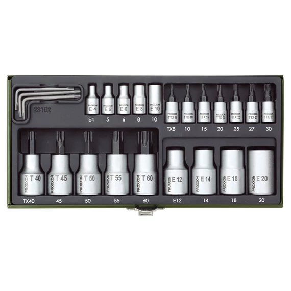 PROXXON Torx dugókulcs készlet 1/4