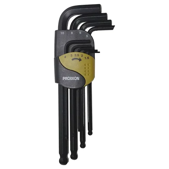 PROXXON Hajlított imbuszkulcs készlet 1,5-10mm, 9db-os