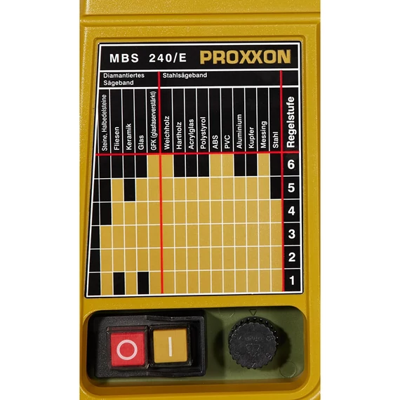 PROXXON MBS 240/E Mikro szalagfűrész 5x0,4mm, 85W/230V