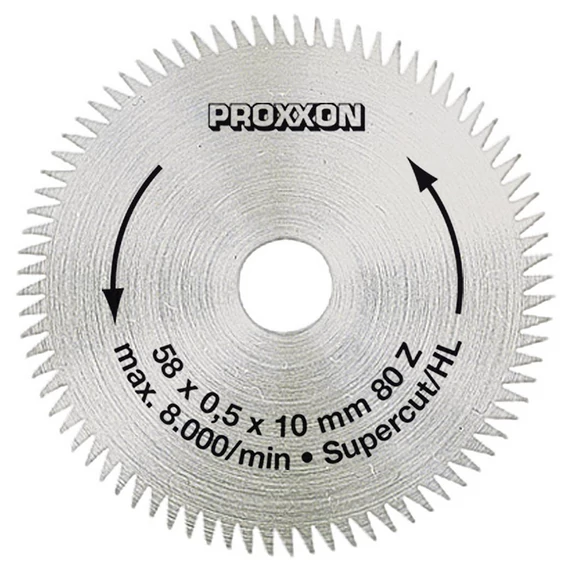 PROXXON Super-Cut Keresztvágású vágótárcsa T80, 58x10mm