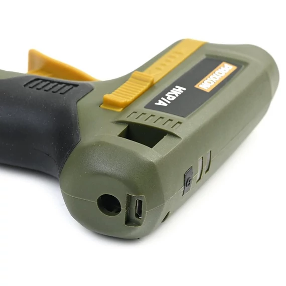 PROXXON HKP/A Ragasztó pisztoly 170°C (2,0Ah/3,6V) + 4db, 7x100mm ragasztórúd
