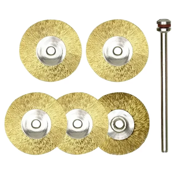 PROXXON Sárgaréz drótkefe, kerek, 22mm (5db/csomag)