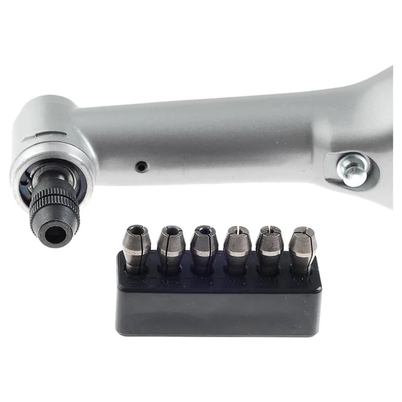 PROXXON LWB/A Akkus, hosszú nyakú sarokfúró gép 10,8V (Akku és töltő nélkül!) + befogópatron 1-3,2mm