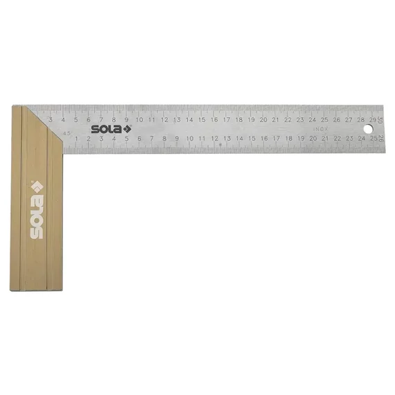 SOLA SRB 300 Asztalos derékszög alu fogantyú, rozsdamentes acél, 300x145mm (56012201)