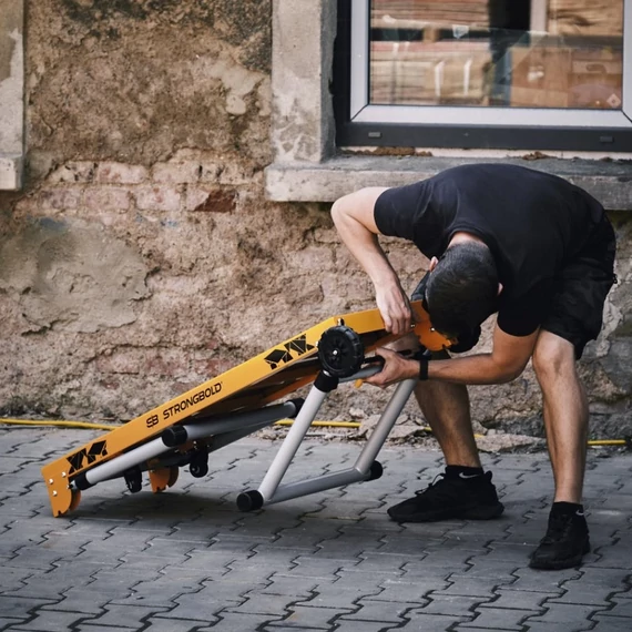 STRONGBOLD StrongBench B910 Multifunkcionális, összecsukható munkaasztal és platform 122x56x16cm