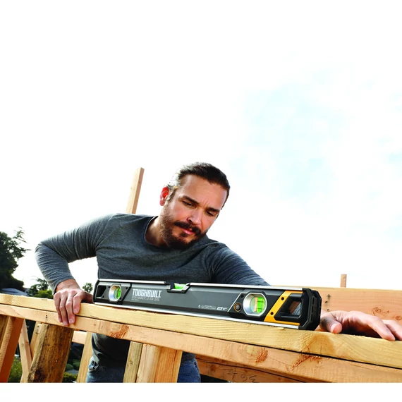 TOUGHBUILT H2-L-M60-LH-M Mágneses vízmérték 3 libellás 60cm (TB-H2-L-M60LH-M)