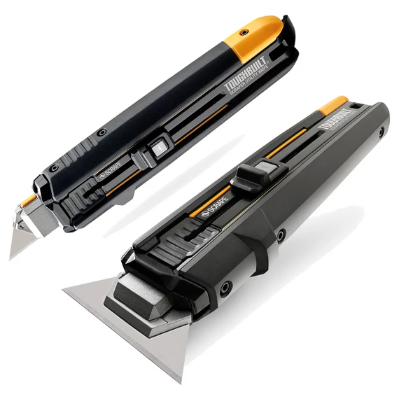 TOUGHBUILT H4S5-01 Kitolható pengés kés kaparó funkcióval 16,5cm + 5db penge (TB-H4S5-01)