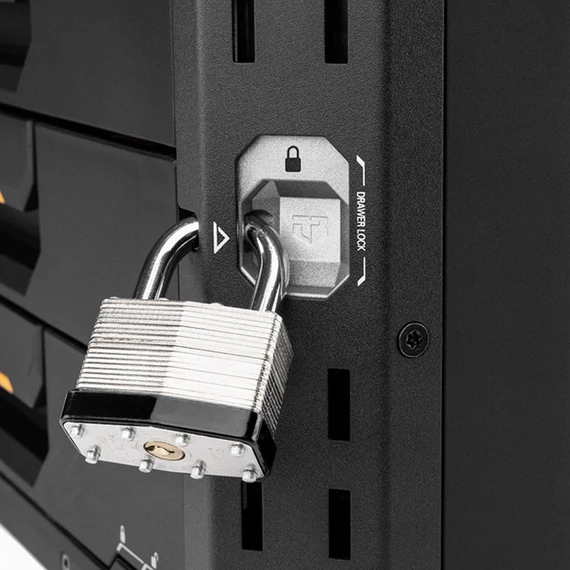 TOUGHBUILT StackTech XL 2 Zárható szerszámosláda, 2 fiókos, 560x430x420mm