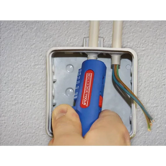 WEICON No.16 Quadro Kábel csupaszoló/vezeték blankoló 4 funkciós Solingen pengével 8-13mm, 125mm