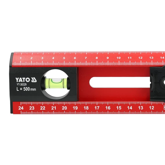 YATO Villanyszerelő vízmérték jelölő sablonokkal, 50cm