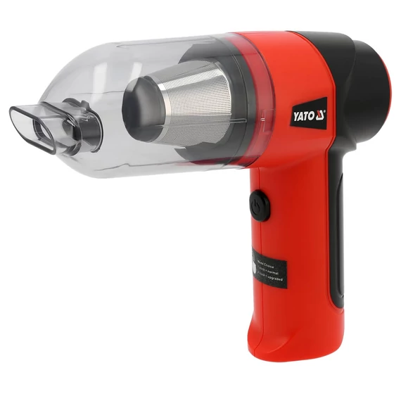 YATO Akkus szénkefementes autóporszívó-fúvó, 70W (2x2,0Ah/7,4V)