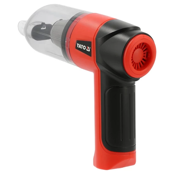 YATO Akkus szénkefementes autóporszívó-fúvó, 70W (2x2,0Ah/7,4V)
