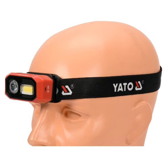 YATO Akkus LED fejlámpa 480lm mozgásérzékelős (YT-08592)