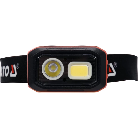 YATO Akkus/elemes LED fejlámpa 500lm mozgásérzékelős (YT-08593)