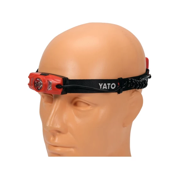 YATO CREE XTE Akkus fejlámpa IP44 500lm (Li-Ion 1000mAh 3,7V) (YT-08596)