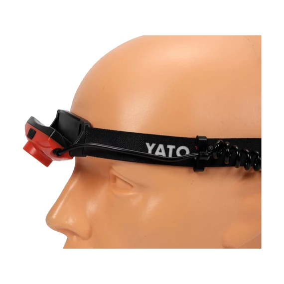 YATO CREE XTE Akkus fejlámpa IP44 500lm (Li-Ion 1000mAh 3,7V) (YT-08596)