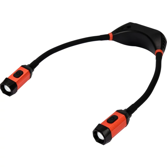 YATO Akkus nyaklámpa rugalmas fénybeállítással/karokkal 300lm (Li-Ion 2000Ah 3,7V) (YT-08599)