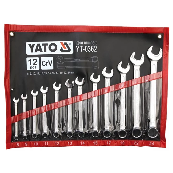 YATO Csillag-villás kulcs készlet 12 részes (8-24mm) (YT-0362)