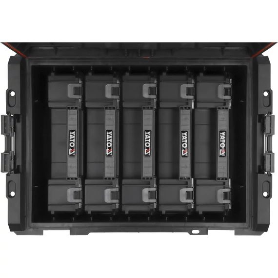 YATO Toolbox Szerszámosláda moduláris + 5db rendszerező 240x450x320mm (YT-09163)