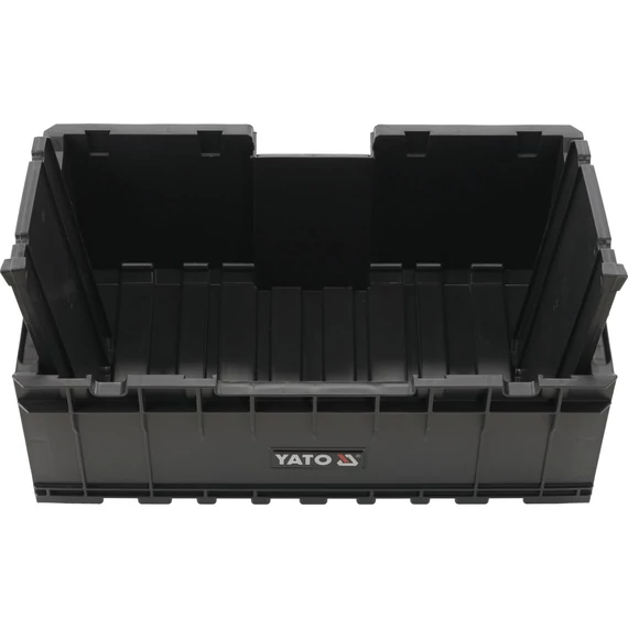 YATO Toolbox Nyitott szerszámosláda moduláris 2 rekesszel, 2 füllel 576x359x237mm (YT-09168)