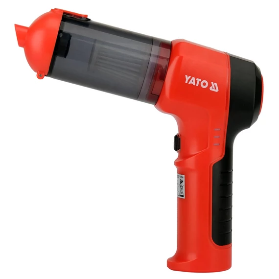 YATO Akkus szénkefementes autóporszívó- fúvó, 100W (2,0Ah/11,1V)