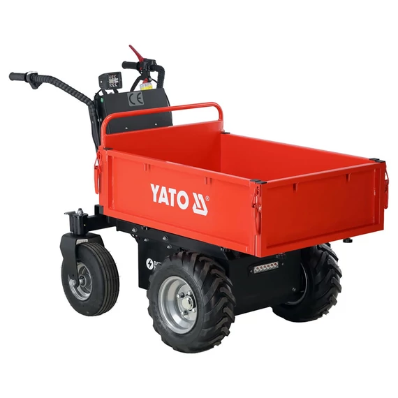 YATO Akkus szénkefementes anyagmozgató (talicska) BILLENCS felépítmény, 500kg, 1000W (32,0Ah/48V)