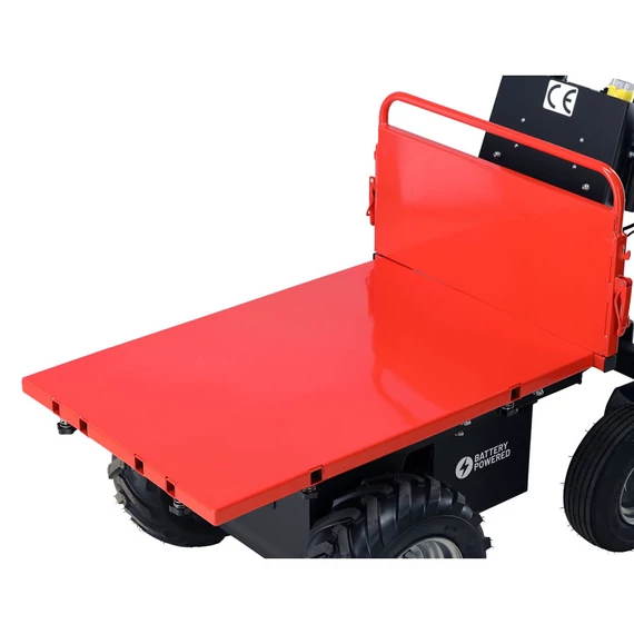 YATO Akkus szénkefementes anyagmozgató (talicska) BILLENCS felépítmény, 500kg, 1000W (32,0Ah/48V)