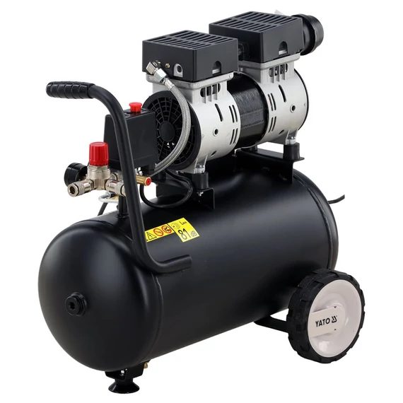 YATO Kompresszor, csendes, olajmentes, 24l, 8bar, IPX0, 750W/230V