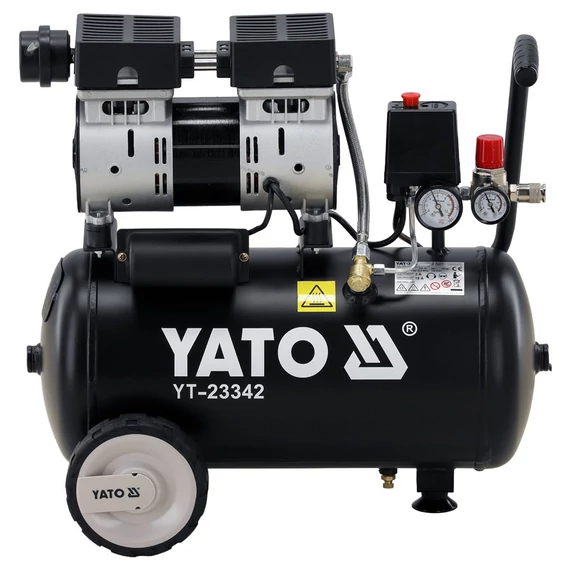 YATO Kompresszor, csendes, olajmentes, 24l, 8bar, IPX0, 750W/230V