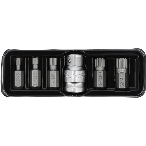 YATO Spline (sűrű torx-XZN) bit készlet 6 részes 1/2